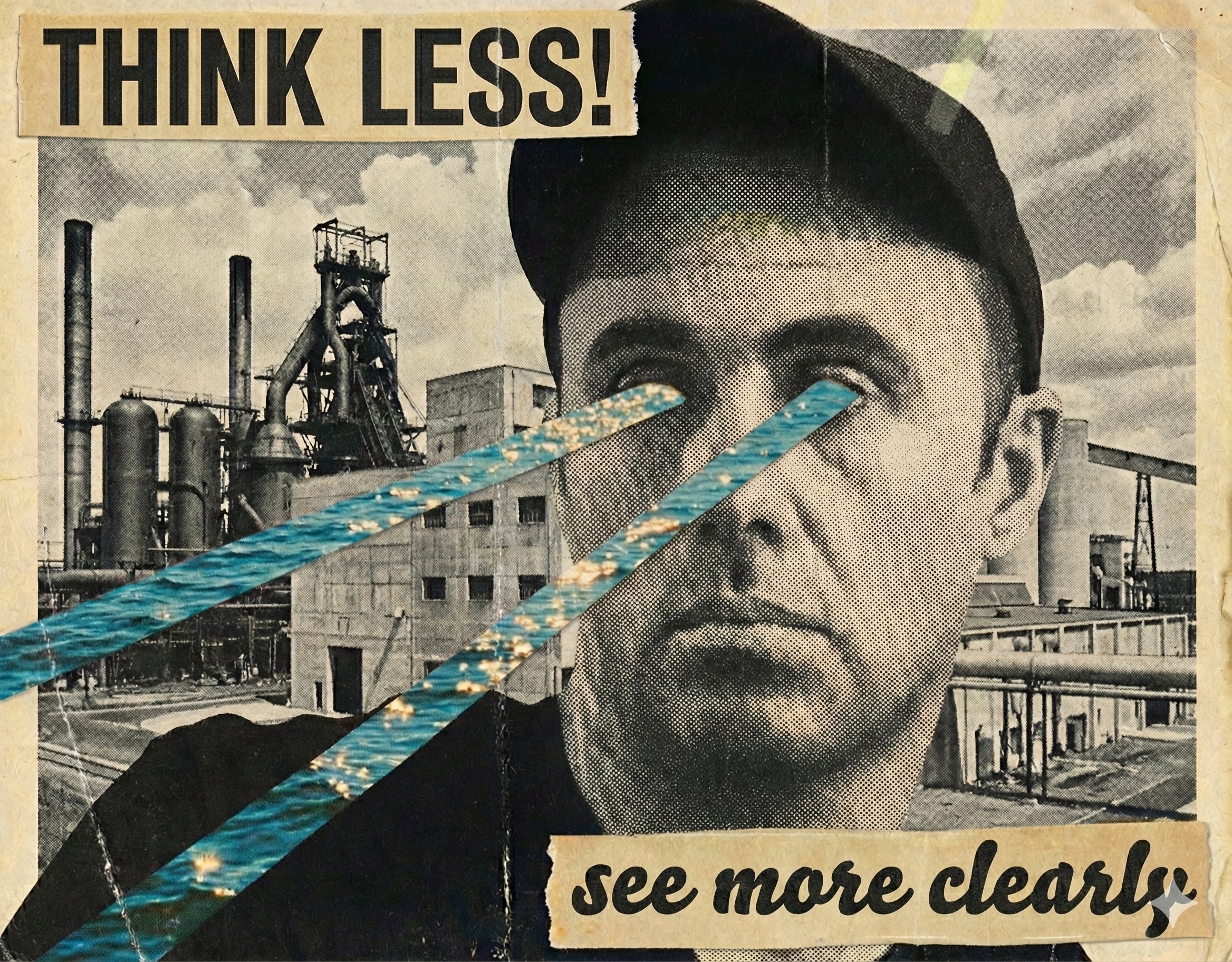 A digital collage generated by the Gem model